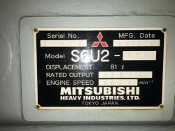 MITSUBISHI S6U2-PTK 1500KVA 6600V 2004-22 HOURS X 2